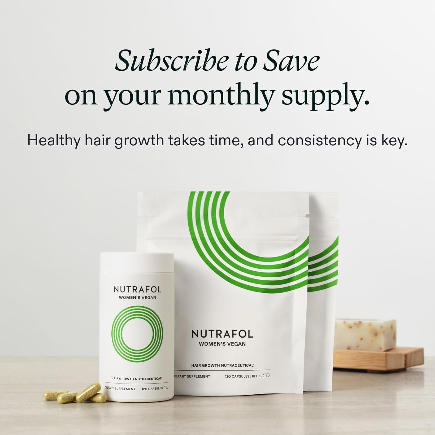Nutrafol Women’s Balance Hair Growth Supplement – Clinically Proven for Thicker Hair – Ages 45+ 1-Month Supply – Soy-Free Dairy-Free Dermatologist Recommended (3)